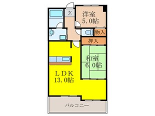 メゾンドプルメリアの物件間取画像